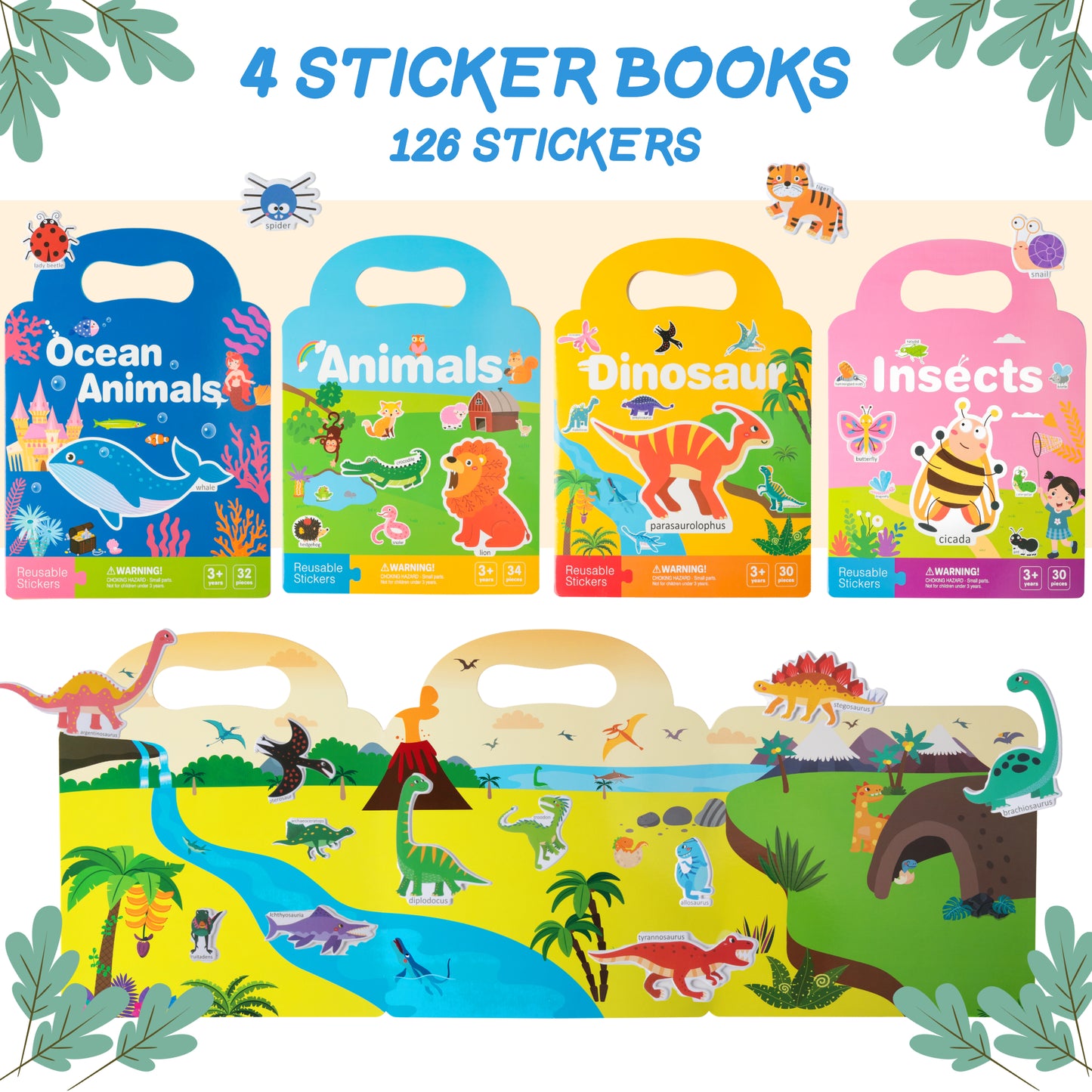 Sticker Books (4-Pack)